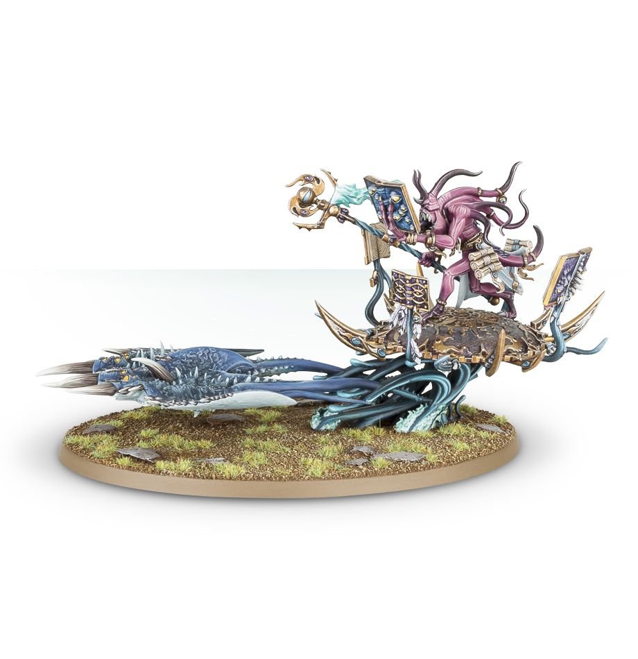 Disciples of Tzeentch: Fateskimmer - Herald of Tzeentch on Burning Chariot / Changecaster / Exalted Flamer