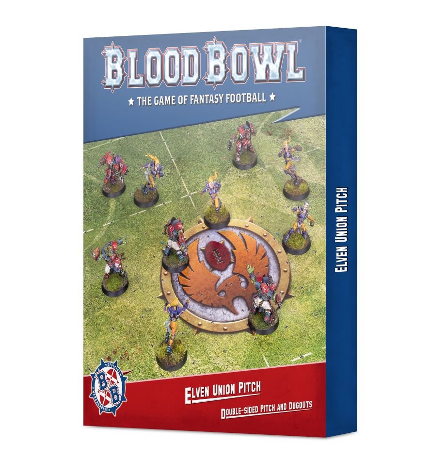Blood Bowl: Elven Union Pitch and Dugouts Set