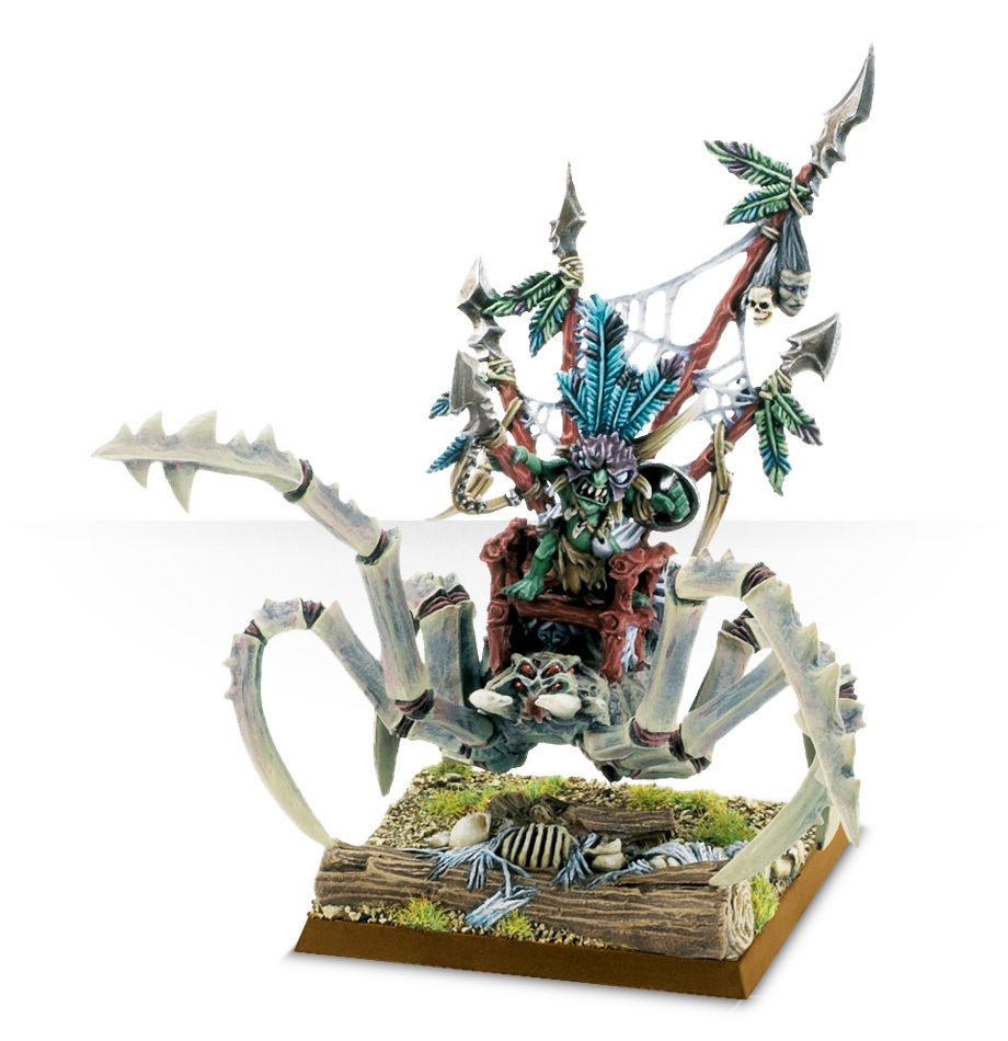 Gloomspite Gitz: Scuttleboss on Gigantic Spider