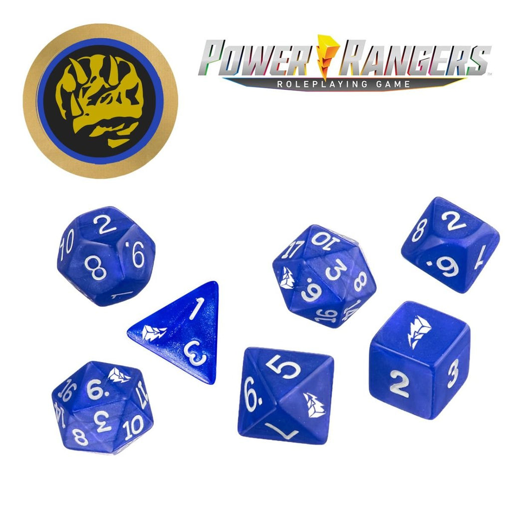 Power Rangers RPG Blue Dice Set