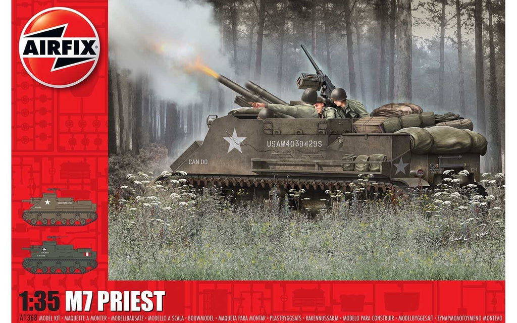 Airfix 1/35 M7 Priest Plastic Model Kit - A1368