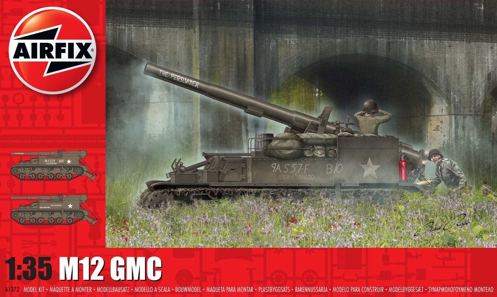 Airfix 1/35 M12 GMC Plastic Model Kit - A1372