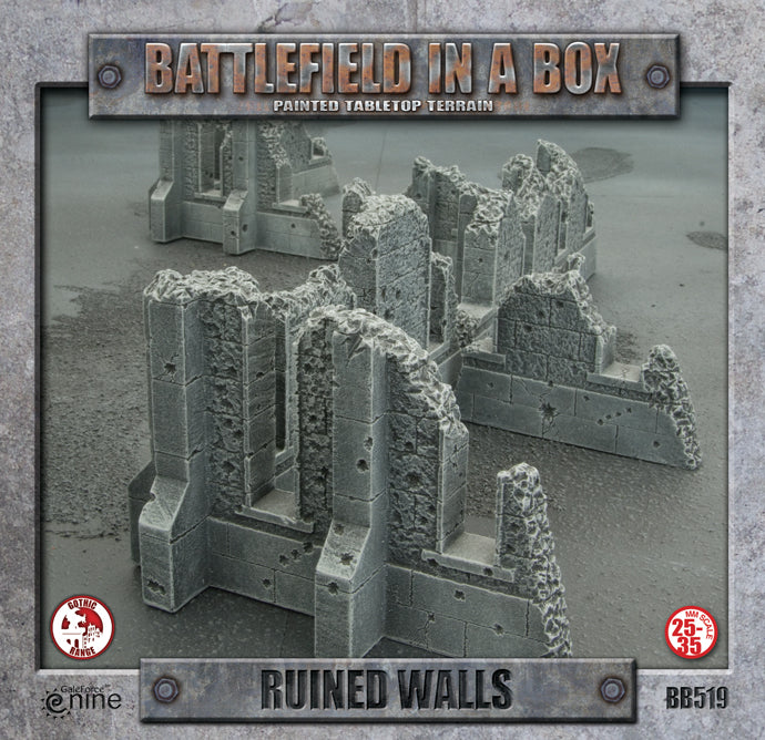 Battlefield in a Box - BB519 - Gothic Terrain: Ruined Walls