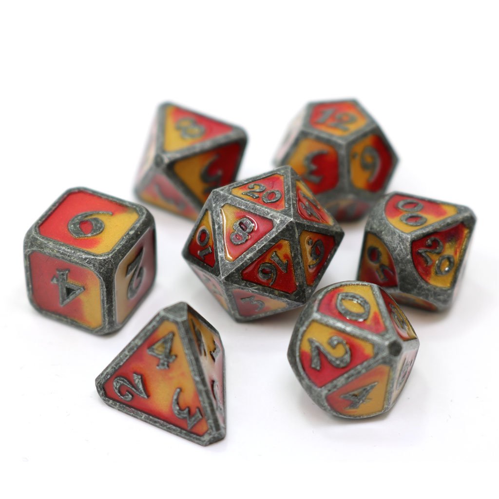 Die Hard Dice Metal RPG Set - Spellbinder Brimstone