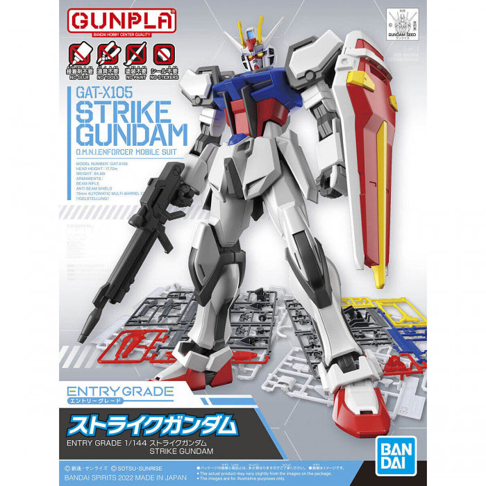 Bandai 5063491 Entry Grade 1/144 Strike Gundam(3L) Plastic Model Kit