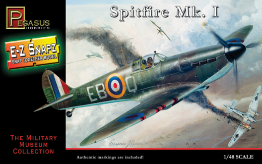 Pegasus 1/48 Spitfire Mark I Plastic Model Kit [8410]