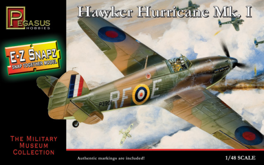 Pegasus 1/48 Hawker Hurricane Mark I Plastic Model Kit [8411]