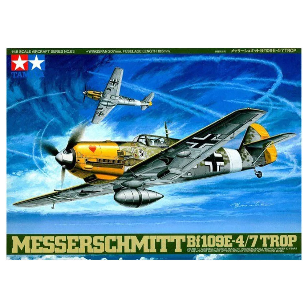 Tamiya - 61063 - 1/48 Messerschmitt Bf109E-4/7 Tropical