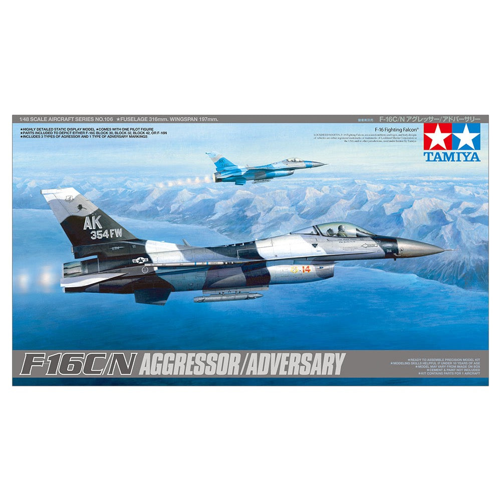 Tamiya - 61106 - 1/48 F-16C/N Aggressor/Adversary