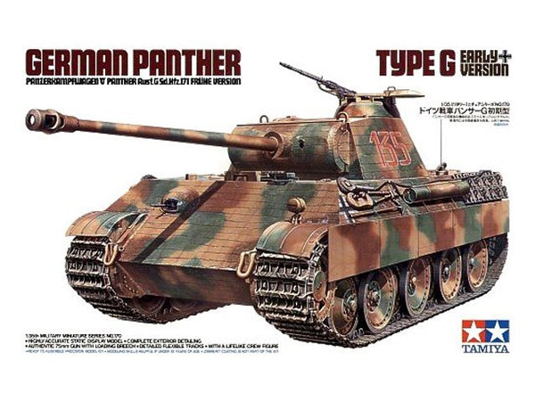 Tamiya - 35170 - 1/35 German Panther Type G Early Version PZ KPFW V Ausf.F Sd.Kfz.171