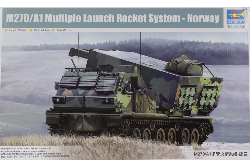 Trumpeter 1/35 M270/A1 Multiple Launch Rocket System - Norway Plastic Model Kit
