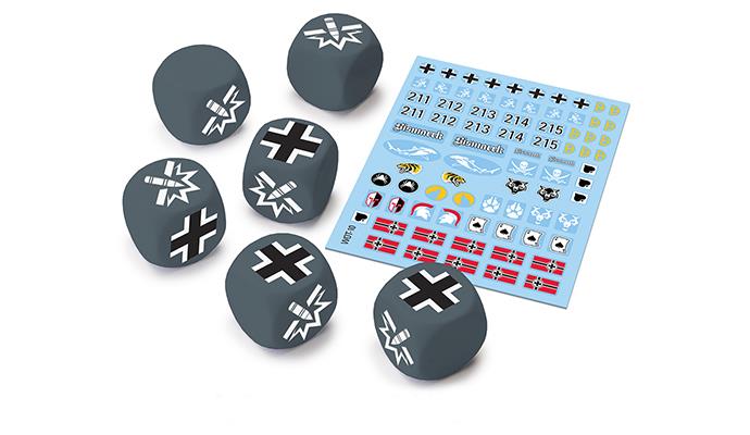 World of Tanks Miniatures Game - WOT10 - German Upgrade Pack Dice (x6) & Decal (x1)