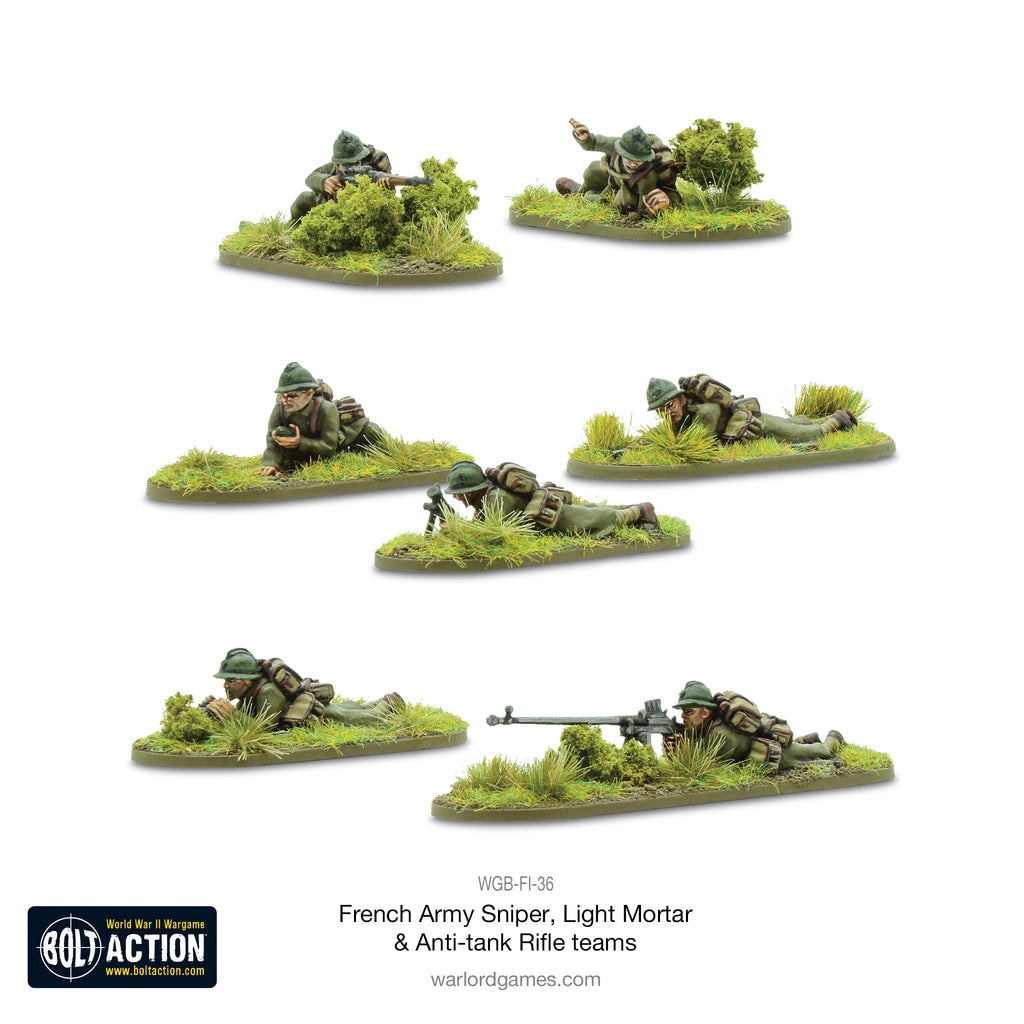 Bolt Action - French - French Army Sniper, Light Mortar and Anti-tank Rifle teams