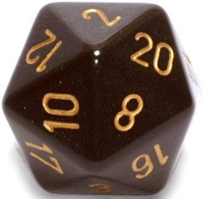CHX XQ2028 D20 Dice Opaque 34mm Black/Gold
