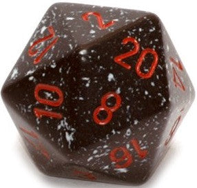 D20 Dice Speckled 34mm Space