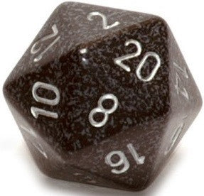 D20 Dice Speckled 34mm Ninja