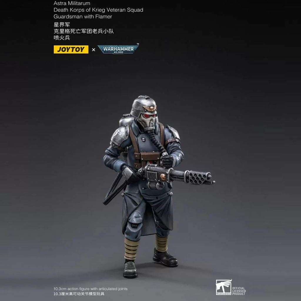 JoyToy 1/18 Scale Death Korps of Krieg Veteran Squad Guardsman with Flamer