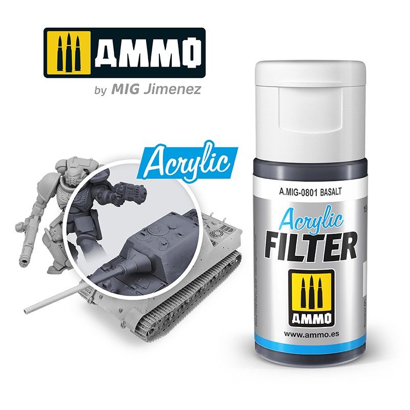 Ammo by MIG Acrylic Filter Basalt