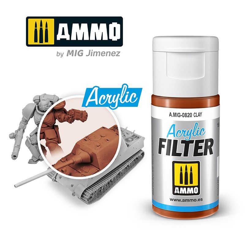 Ammo by MIG Acrylic Filter Clay