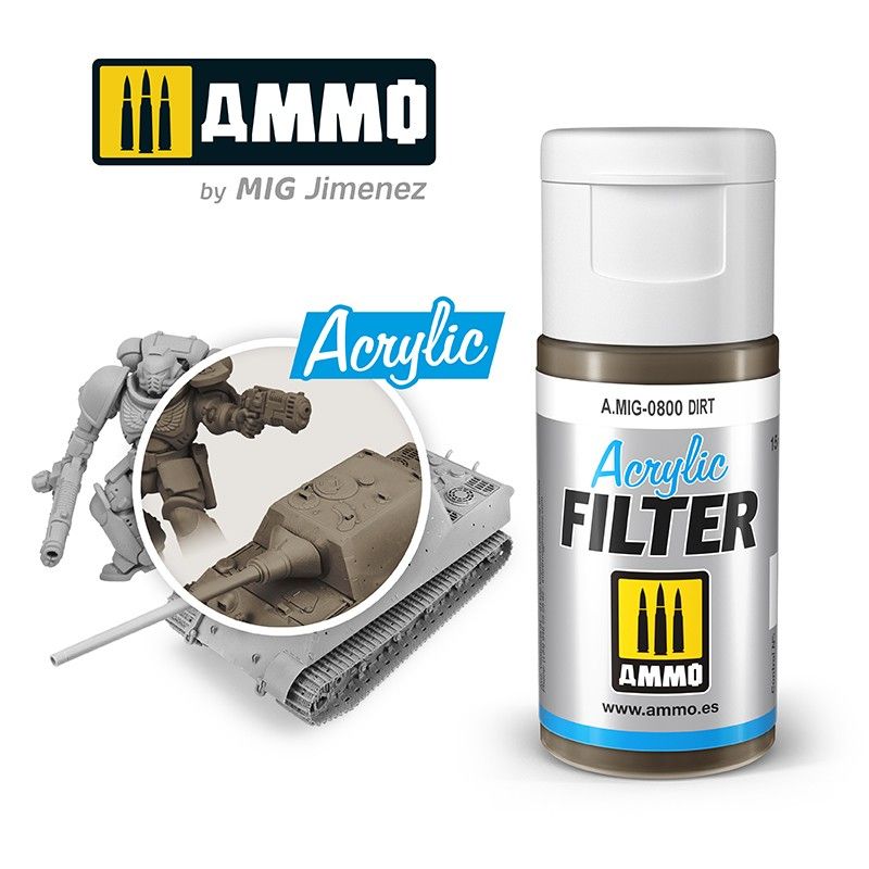 Ammo - AMIG0800 - Acrylic Filter Dirt 15ml