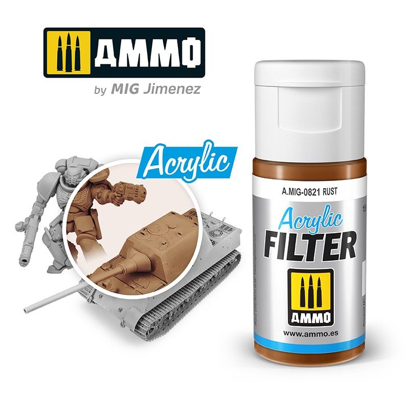 Ammo - AMIG0821 - Acrylic Filter Rust 15ml