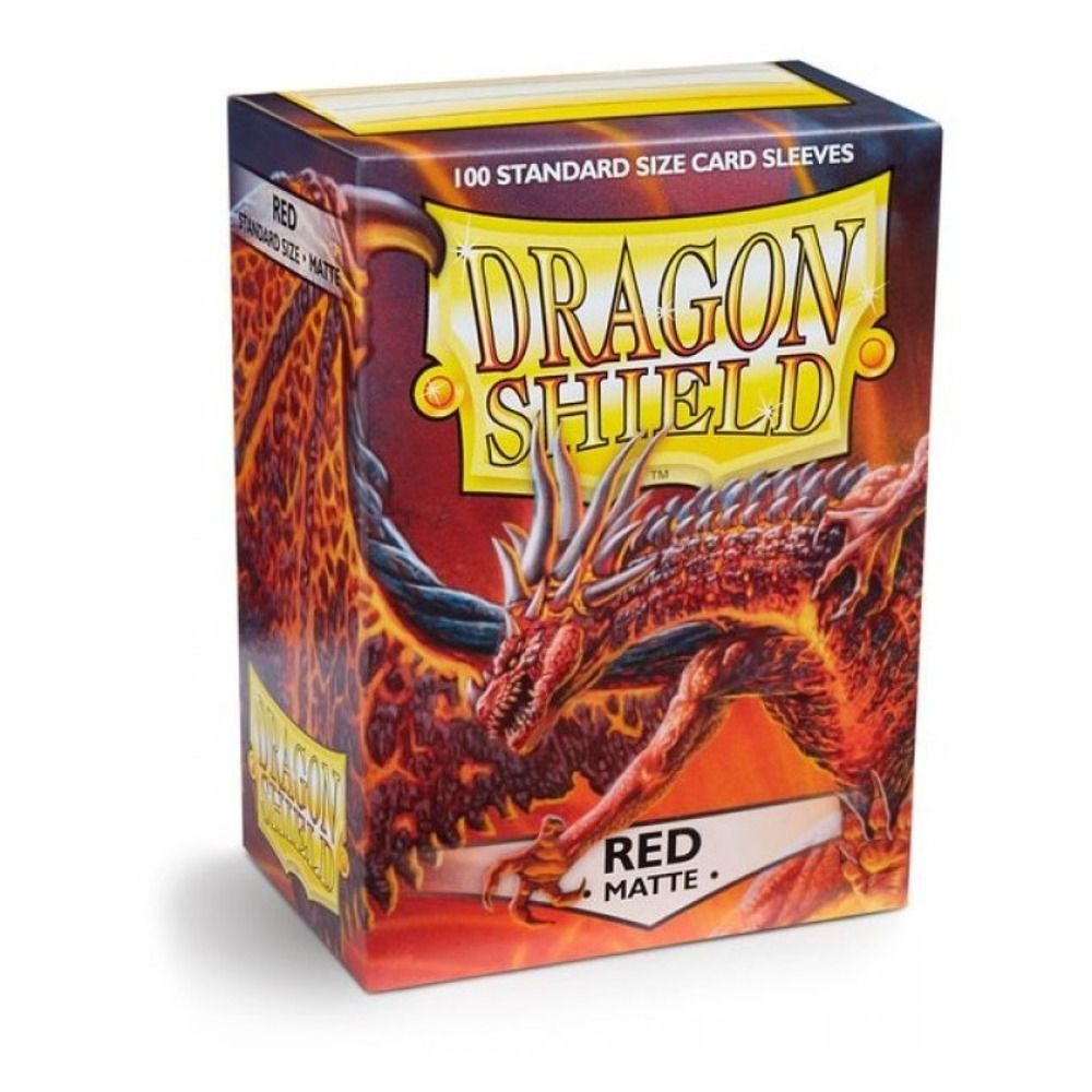 Dragon Shield - Sleeves - Box 100 - Red MATTE