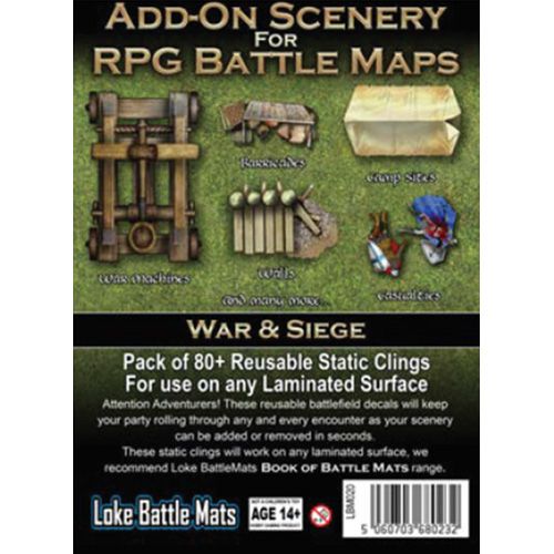 Add on Scenery for RPG Battle Maps - War & Siege