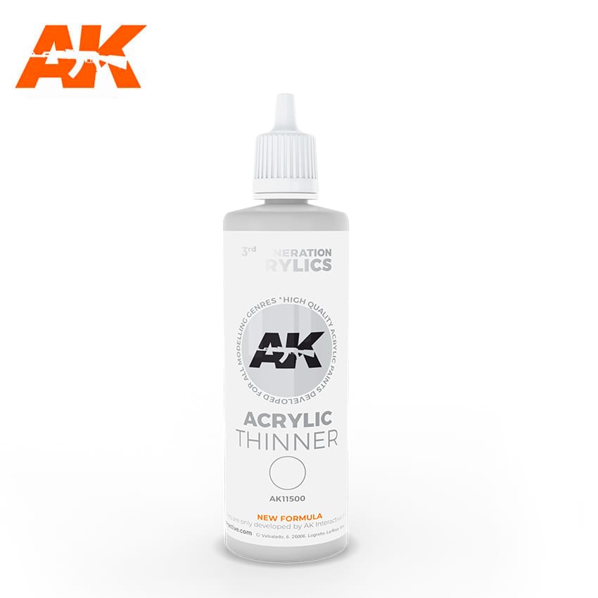AK Interactive Auxiliaries - Acrylic Thinner 100ml - AK11500