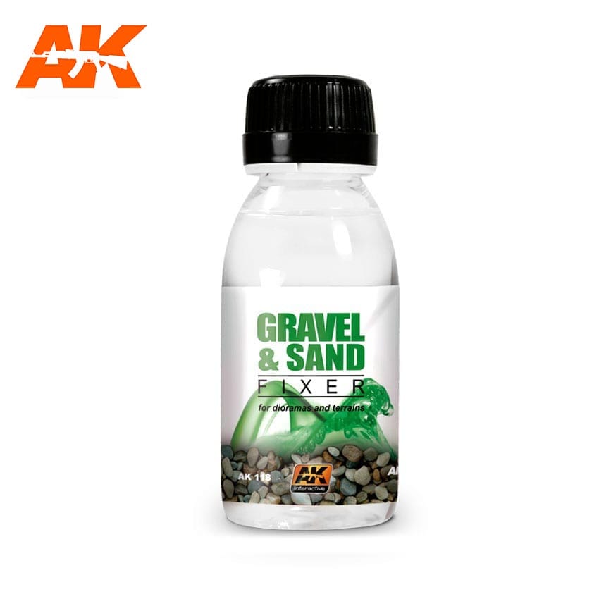 AK Interactive Auxiliaries - Gravel & Sand Fixer - AK118