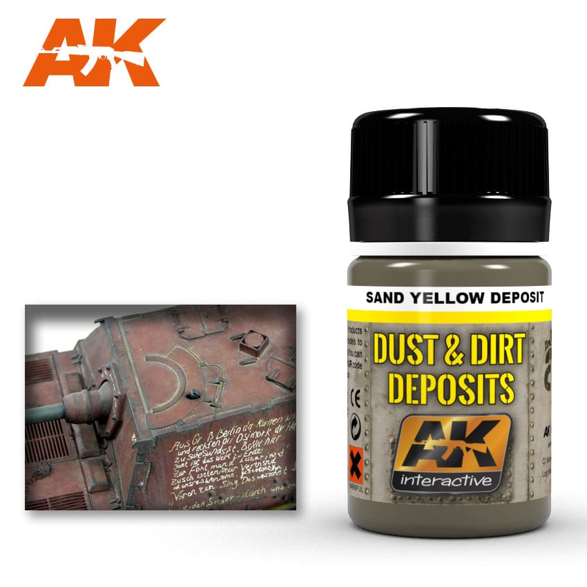 AK Interactive - AK4061 - Weathering Products - Sand Yellow Deposit 35ml