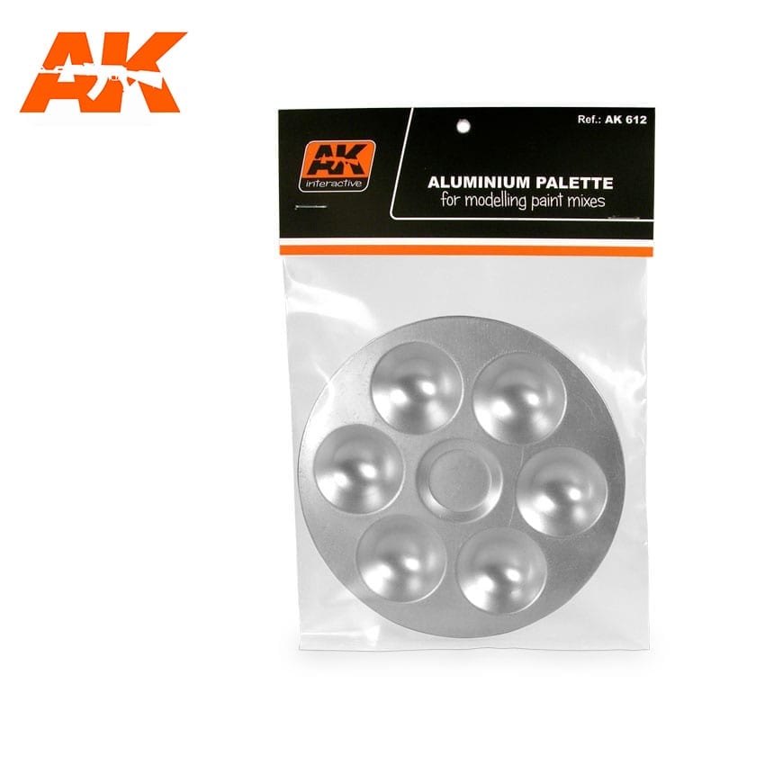 AK Interactive - AK612 - Complements - Aluminium Pallete 6 Wells