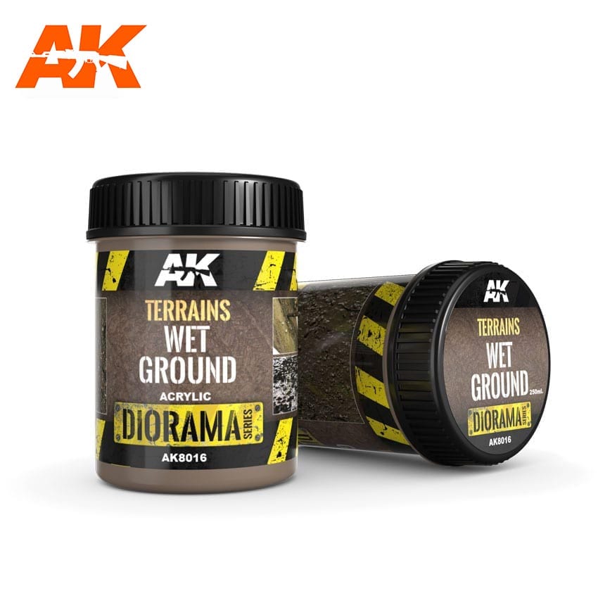 AK Interactive Dioramas - Terrains Wet Ground 250ml