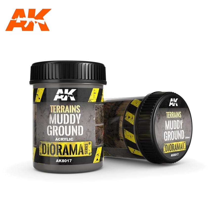 AK Interactive Dioramas - Terrains Muddy Ground 250ml