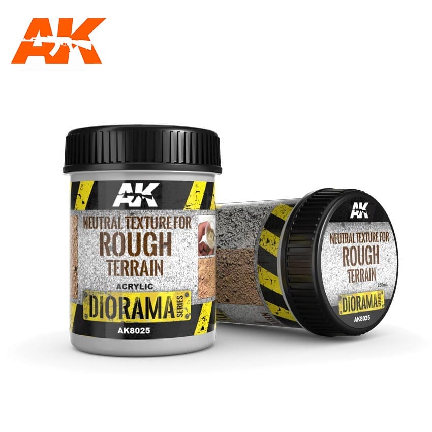 AK Interactive - AK8025 - Dioramas - Terrains Neutral Texture for Rough Terrains 250ml