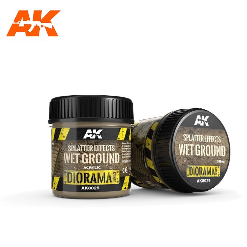 AK Interactive Dioramas - Splatter Effects Wet Ground 100ml