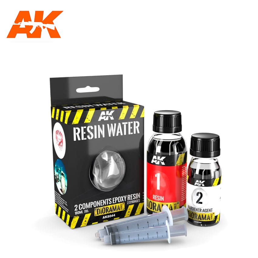 AK Interactive Dioramas - Resin Water 2 Components Epoxy Resin 180ml - AK8044