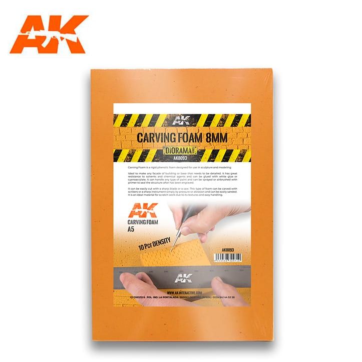 AK Interactive Building Materials - Carving Foam 8mm A5 - AK8093