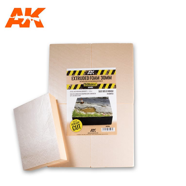 AK Interactive Building Materials - Extruded Foam 30mm A4 Already Cut - AK8100
