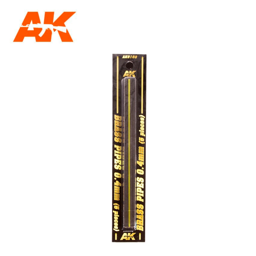 AK Interactive Building Materials - Brass Pipes 0.4mm (5) - AK9103