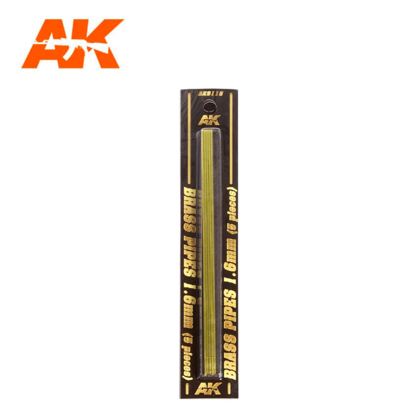 AK Interactive Building Materials - Brass Pipes 1.6mm (5) - AK9115