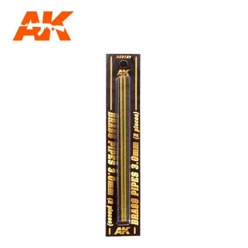 AK Interactive Building Materials - Brass Pipes 3.0mm (2) - AK9123