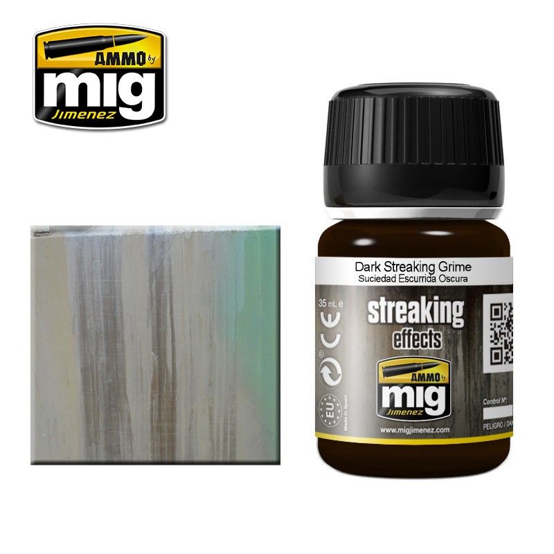 Ammo by MIG Enamel Streaking Effects Dark Streaking Grime 35ml