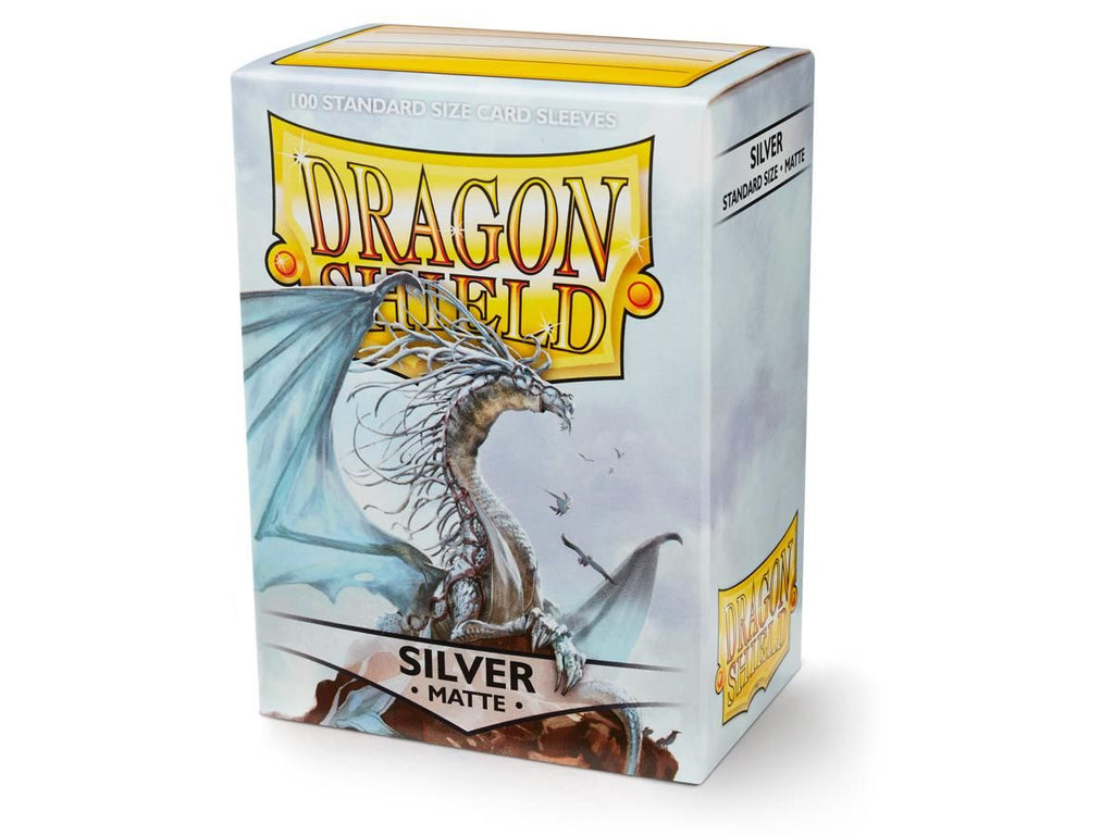 Dragon Shield - Sleeves - Box 100 - Silver MATTE