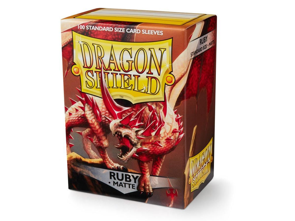 Dragon Shield - Sleeves - Box 100 - Matte Ruby