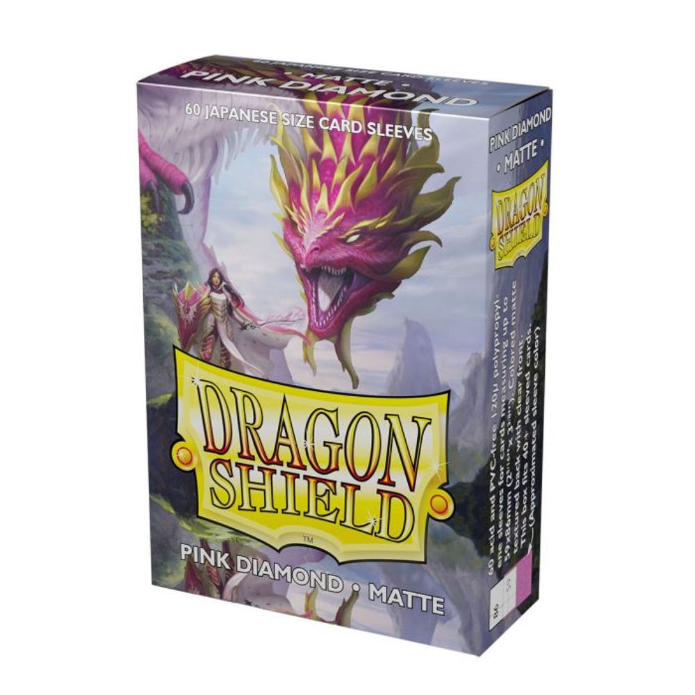 Dragon Shield - Sleeves - Japanese - Box 60 - Pink Diamond