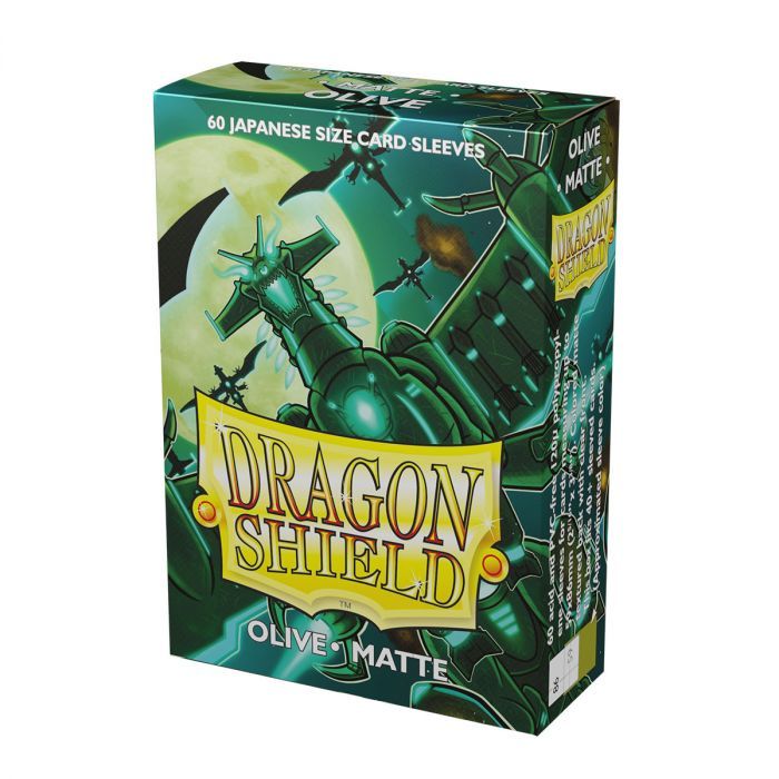 Dragon Shield - Sleeves - Japanese - Box 60 - Olive Matte