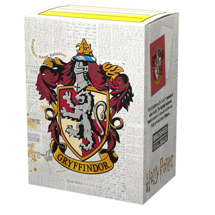 Dragon Shield - Sleeves - Box 100 - MATTE Art - Wizarding World Gryffindor