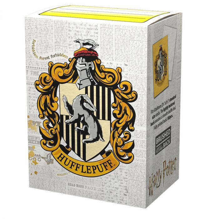 Dragon Shield - Sleeves - Box 100 - MATTE Art - WizardingWorld Hufflepuff