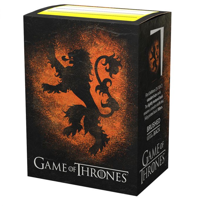 Dragon Shield - Sleeves - Box 100 - Brushed Art - Game of Thrones House Lannister