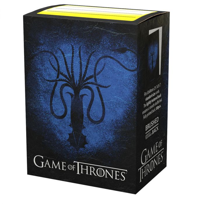 Dragon Shield - Sleeves - Box 100 - Brushed Art - Game of Thrones House Greyjoy